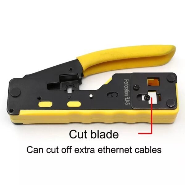 ⁦RJ45 Tool Network Crimper Cable Crimping Tool for EZ Cat7 Cat6 Cat5 RJ11/12 Plug كماشة شبكة مطور⁩ - الصورة ⁦2⁩