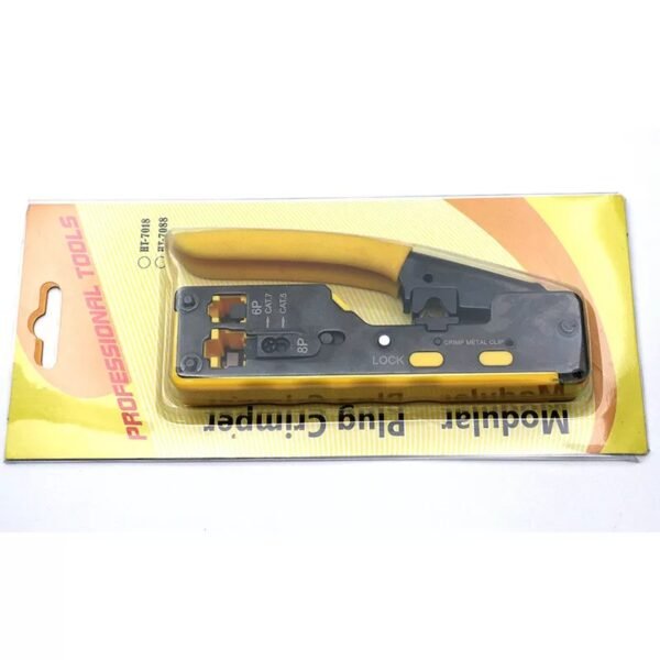 ⁦RJ45 Tool Network Crimper Cable Crimping Tool for EZ Cat7 Cat6 Cat5 RJ11/12 Plug كماشة شبكة مطور⁩ - الصورة ⁦3⁩