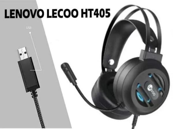⁦Lenovo Lecoo HT405 Headphone سماعة راس جيمنيج⁩ - الصورة ⁦3⁩