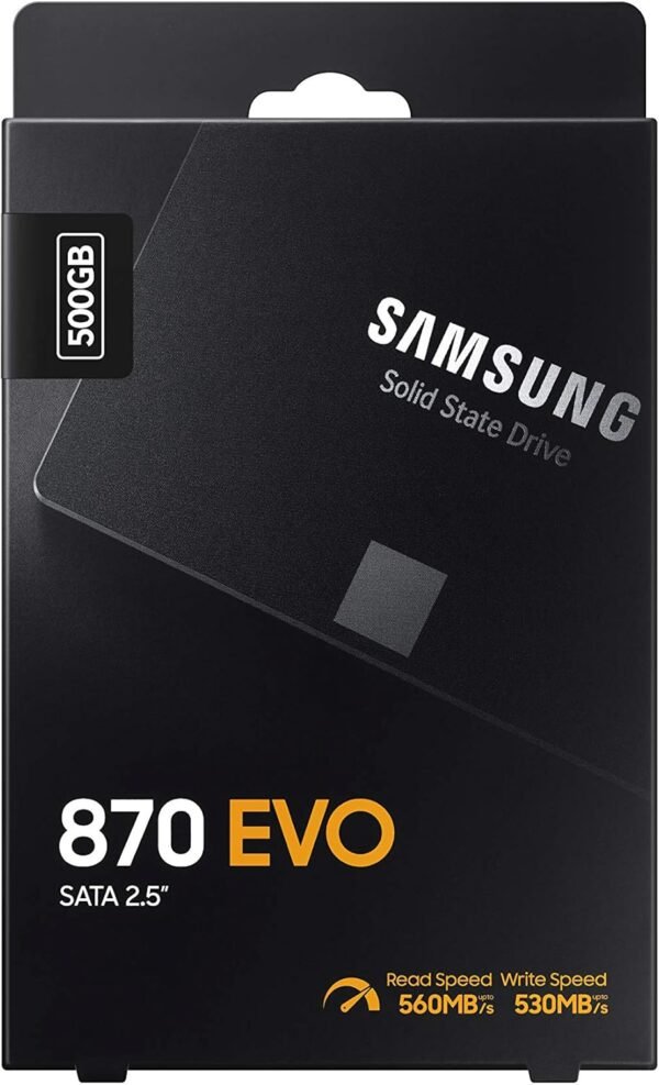 ⁦هارد ديسك سامسنج SAMSUNG 870 EVO SATA SSD 500GB 2.5⁩ - الصورة ⁦2⁩